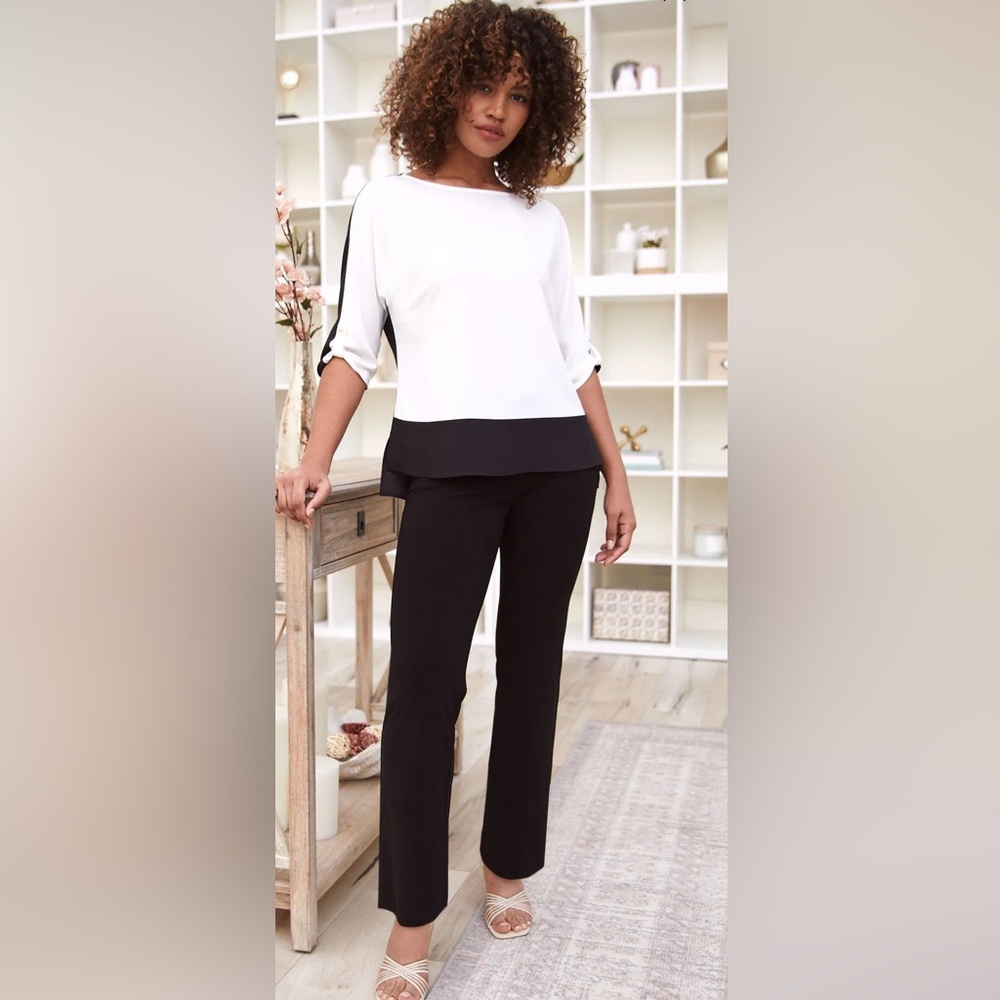 ALFRED SUNG Classic Black Dress Pants